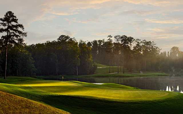 A view of green #4 at Sherling from Cambrian Ridge.