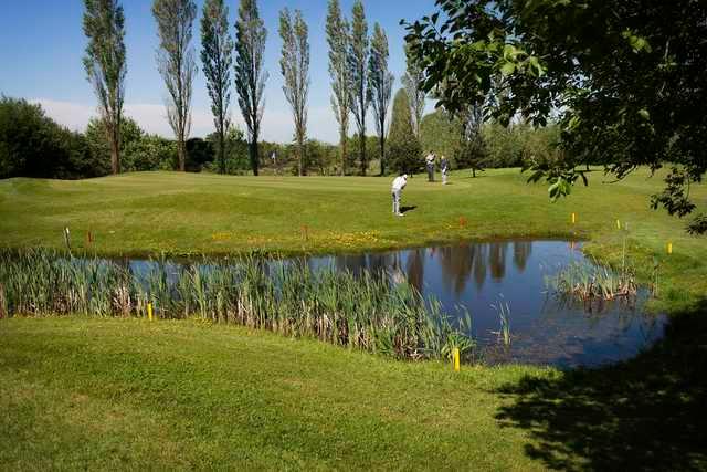 A view of the 12th green at Blackley Golf Club.