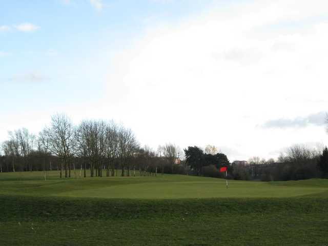 The 17th green at Brandhall Golf Club