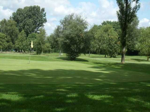The large greens as viewed from the rough at Carholme GC