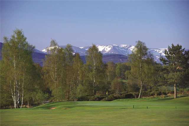 The 1st hole on the Boat of Garten Golf Course