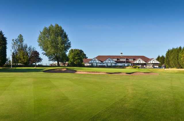 View from a green at Sandwell Park Golf Club.