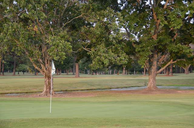 A view of a hole at Decatur Country Club