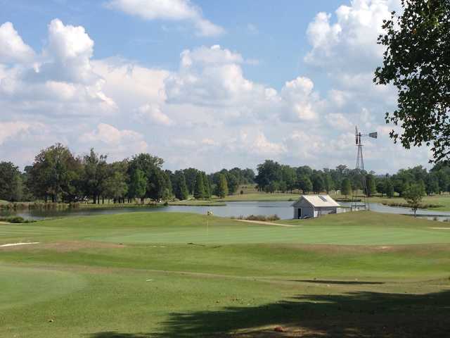 A view of a hole at Bent Brook Golf Course