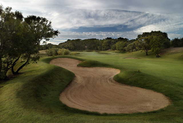 A view of green #16 at Eagle Ridge Golf Club
