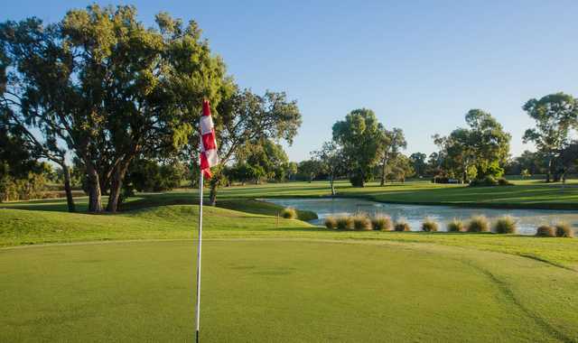View from a green at Rowes Bay Country Golf Club.