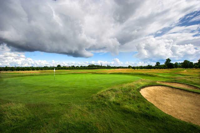 A view of a hole at Hampton Court Palace Golf Club.