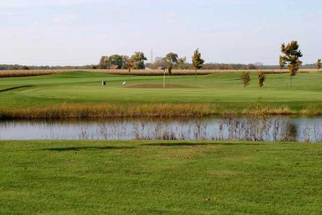 View of a green at Ravines Golf Course.