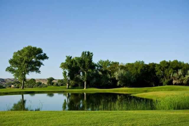 A view of the pond near hole #6 at Green River Golf Course.