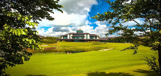 A view of the clubhouse at The Heritage Golf & Spa Resort.