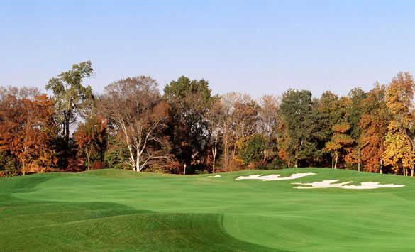 A view from the par-4 1st hole at Frog Hollow Golf Club
