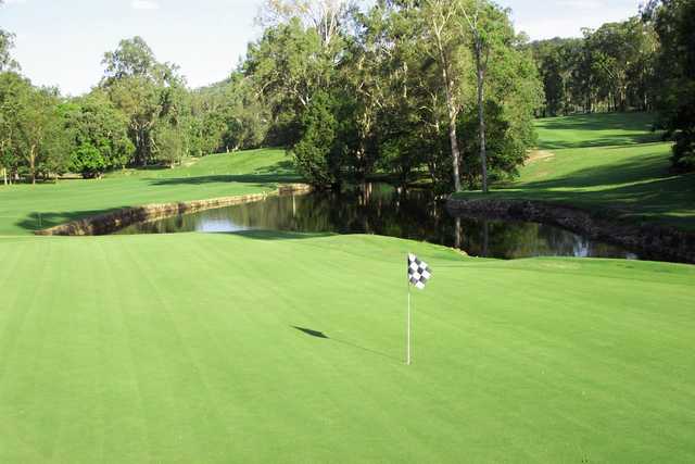 A view of hole #1 at North Course from Keperra Golf Club