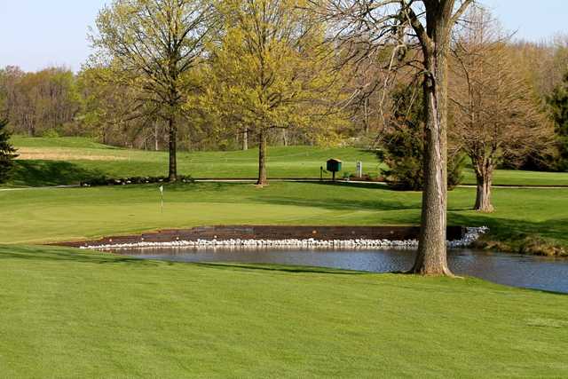 A view of the 2nd hole at Sycamore Course from Eagle Creek Golf Club