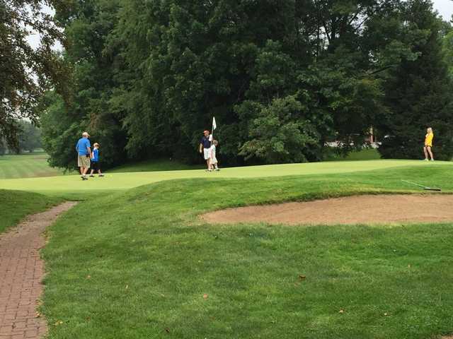 A view of a hole at Forest Park Golf Course
