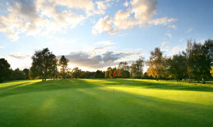 A view of the 4th green at Haywards Heath Golf Club