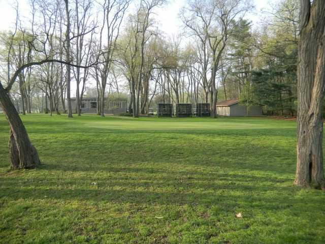 A view of a green at Old Orchard Golf Course.