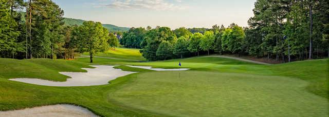 A view of a well protected hole from Legacy at Greystone Golf & Country Club.