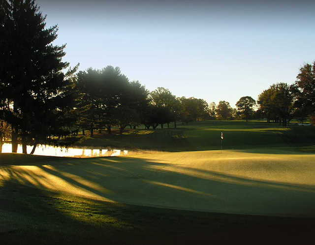 A view of a green at Wilmington Country Club