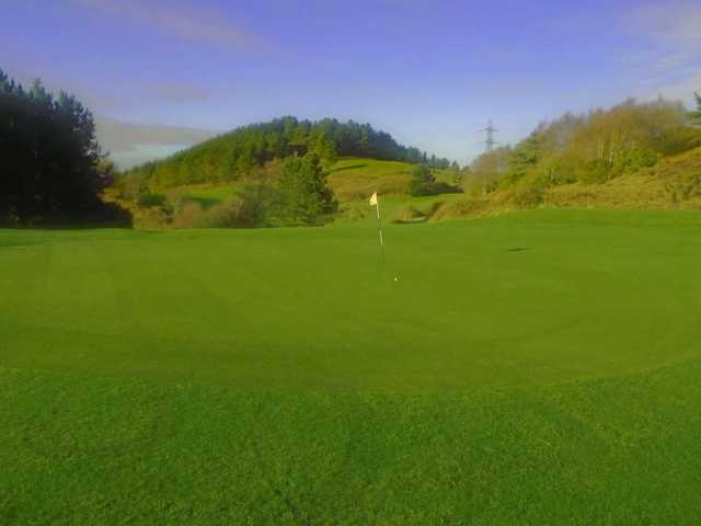A view of a hole at Earlswood Golf Club.