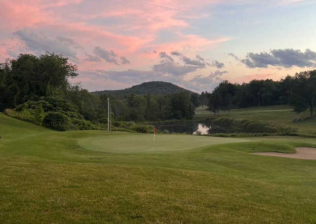 View of a green at Crown Point Country Club.
