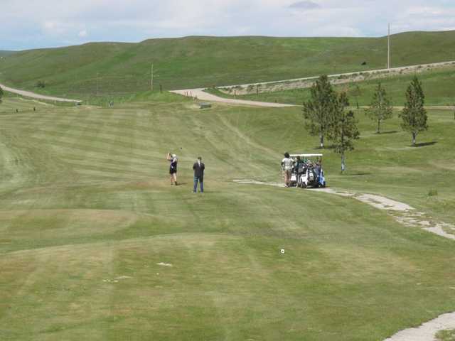 A view from tee #1 at Judith Shadows Golf Course