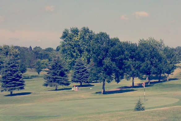 A view of a hole at Dawson Creek Golf Course