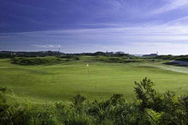 A view of the 11th green at Tenby Golf Club