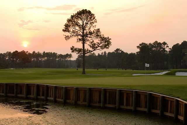Sunset view from the Gulf Shores Golf Club