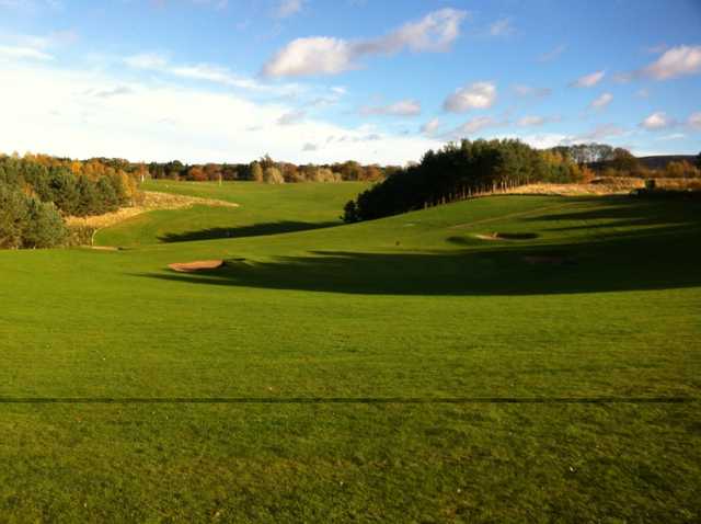 Looking down the 8th hole at Castle Park Golf Club