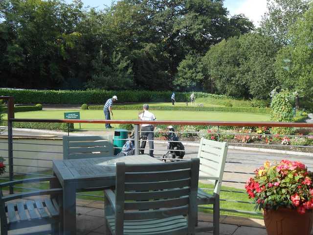 A view of the practice area at Raglan Country Estate