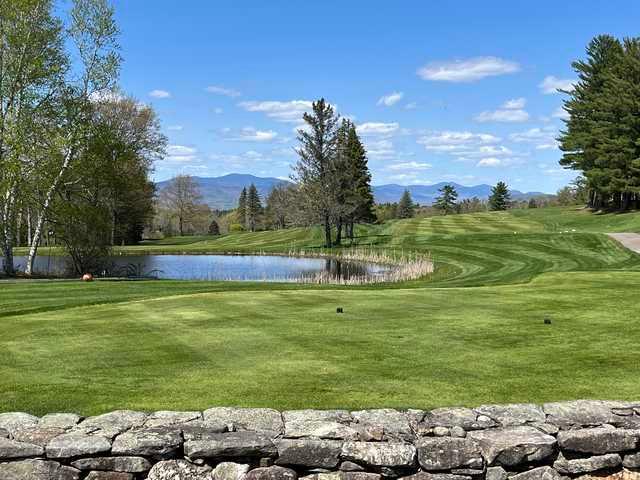View of the 1st hole at Waukewan Golf Club.
