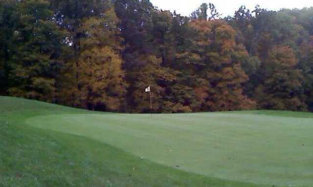 A view of a hole at Cedar Valley Golf Course.