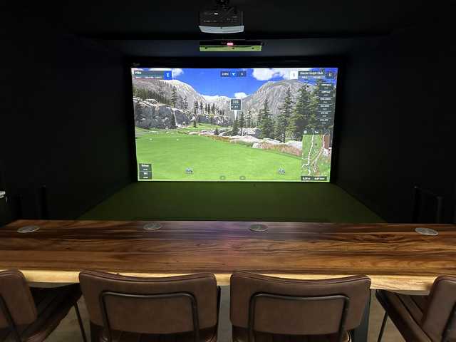 A view from The Birdhouse Indoor Golf.