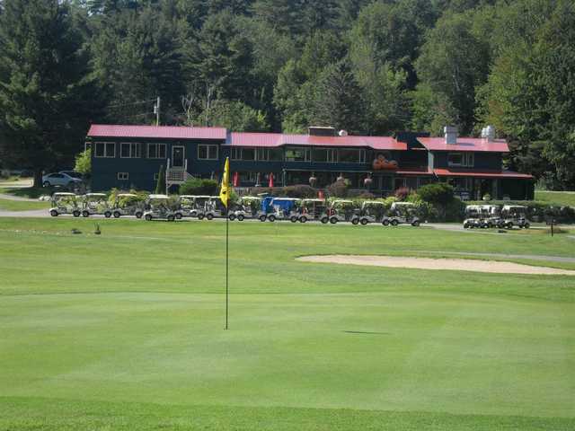 A view of hole #18 at Jack O'Lantern Golf Resort