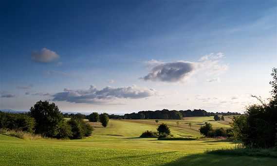 The 7th hole at Stinchcombe Hill Golf Club
