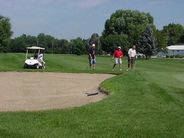 A view of the 9th fairway at South Shore Golf Club