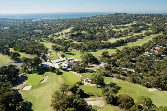 Aerial view from Anglesea Golf Club