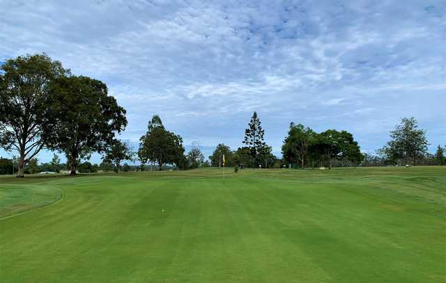 View from a green at Lowood & District Golf Club.