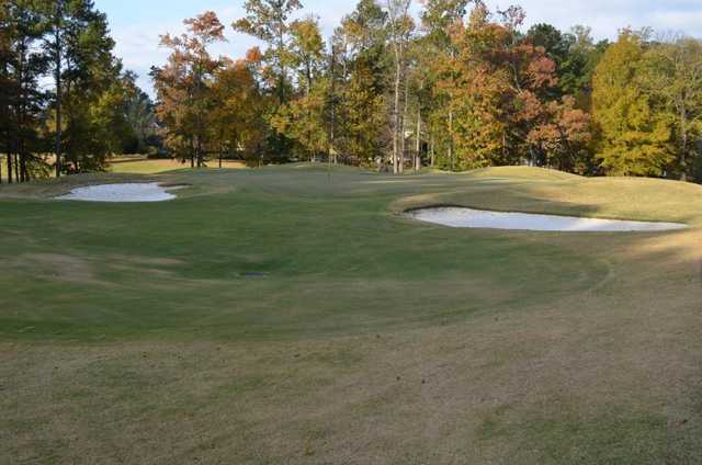 A view of the 17th green at Founders from Greystone Golf & Country Club