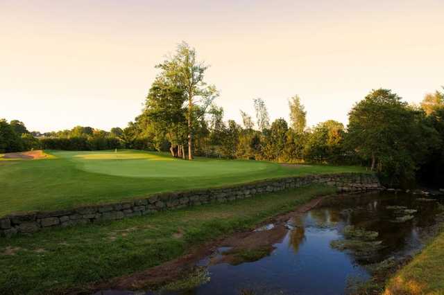 A view over the water of a hole at Dundrum Golf Course Tipperary