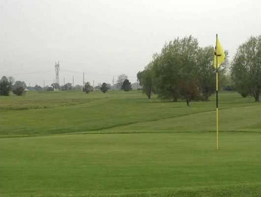 A view of a green at Hickory Bend Golf Course