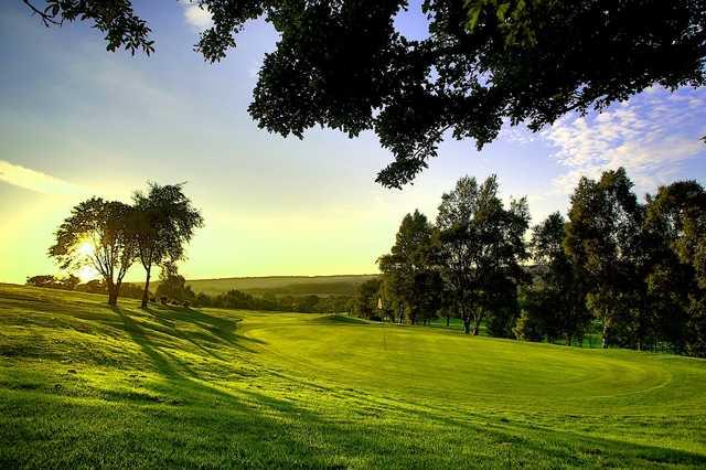 A view of hole #5 at South Moor Golf Club
