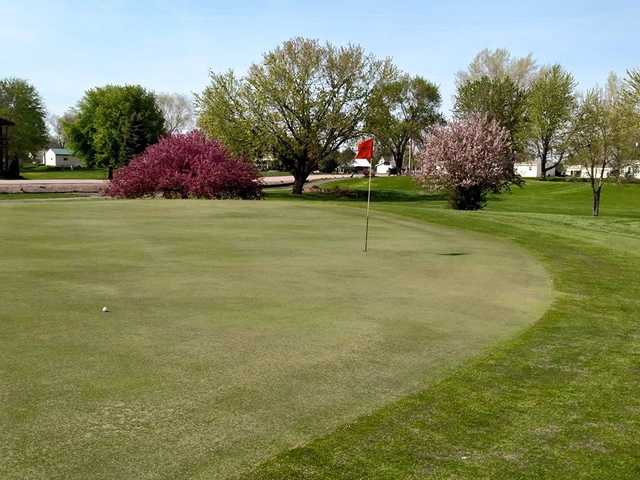 A view of a green at The Pointe Golf & Event Center