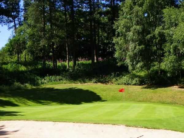 View of a green at The Staffordshire Golf Club