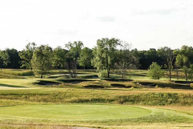 View from a tee box at Pfau Golf Course at Indiana University.