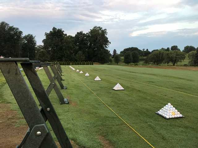 A view from the driving range at Zollner Golf Course