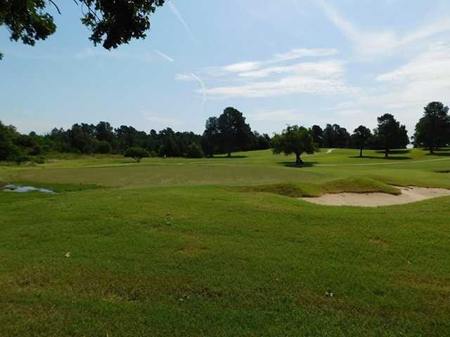 Looking back from a green at Arrowhead State Park Golf Course