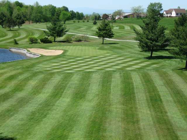 A view of green #7 at Champlain Country Club