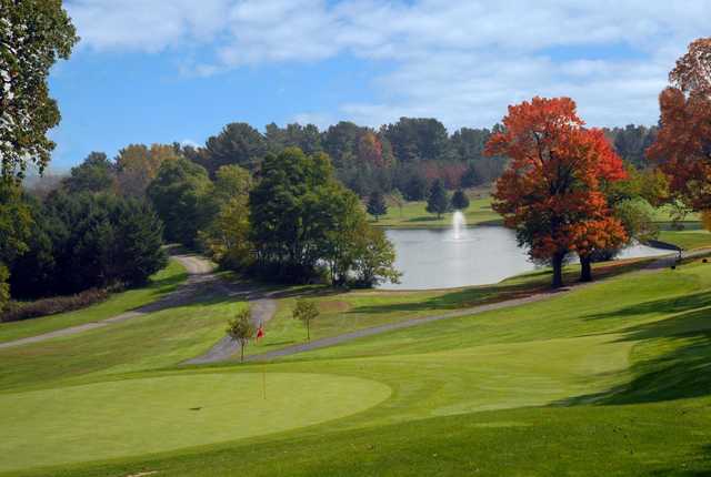 A view of a hole at Albany Country Club
