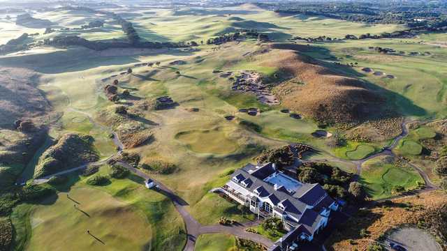Aerial view from The Dunes Golf Links